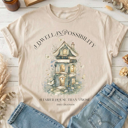 I Dwell in Possibility Emily Dickinson Literary T-Shirt