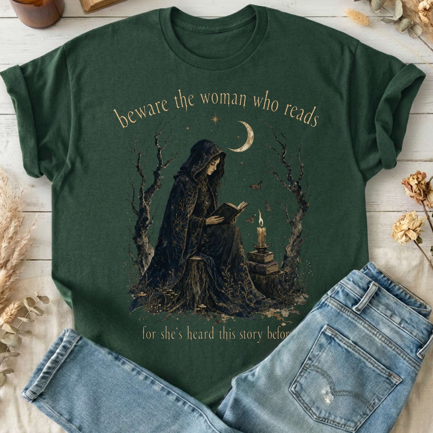 Beware the Woman Who Reads Literary T-Shirt