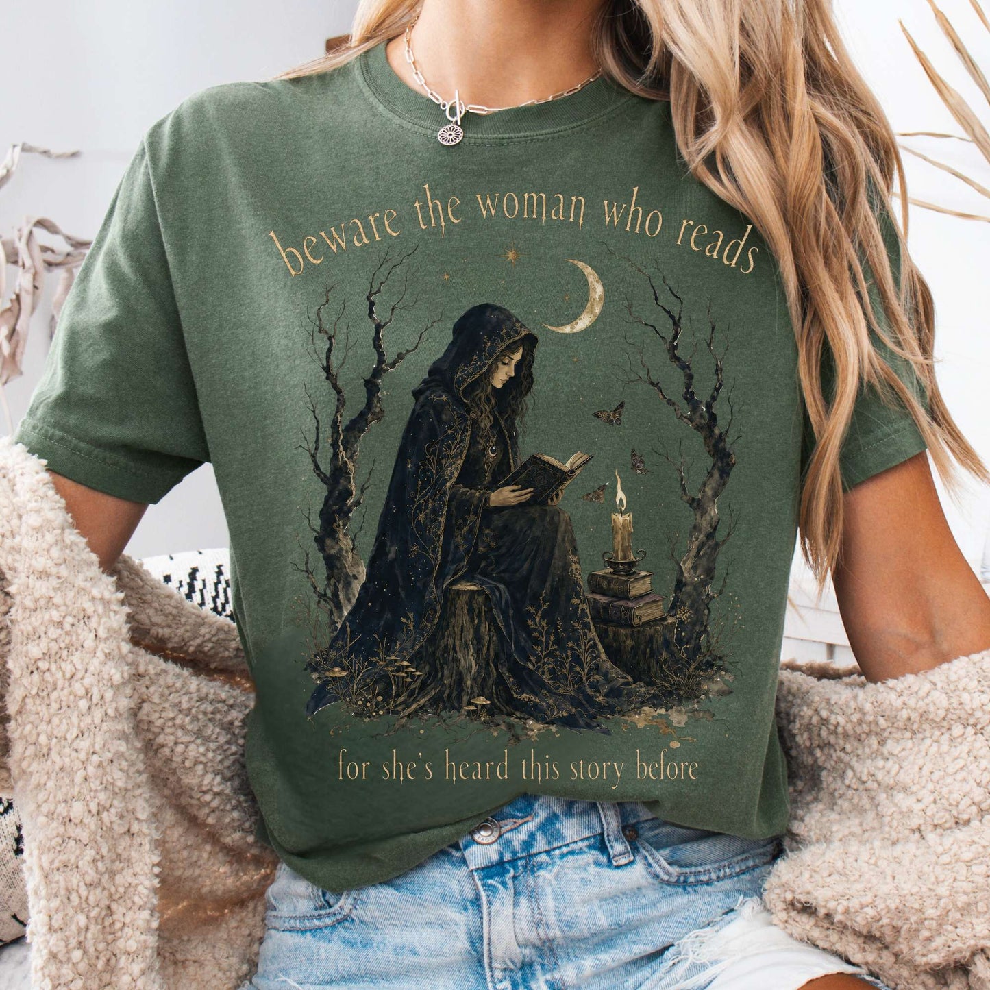 Beware the Woman Who Reads Literary T-Shirt