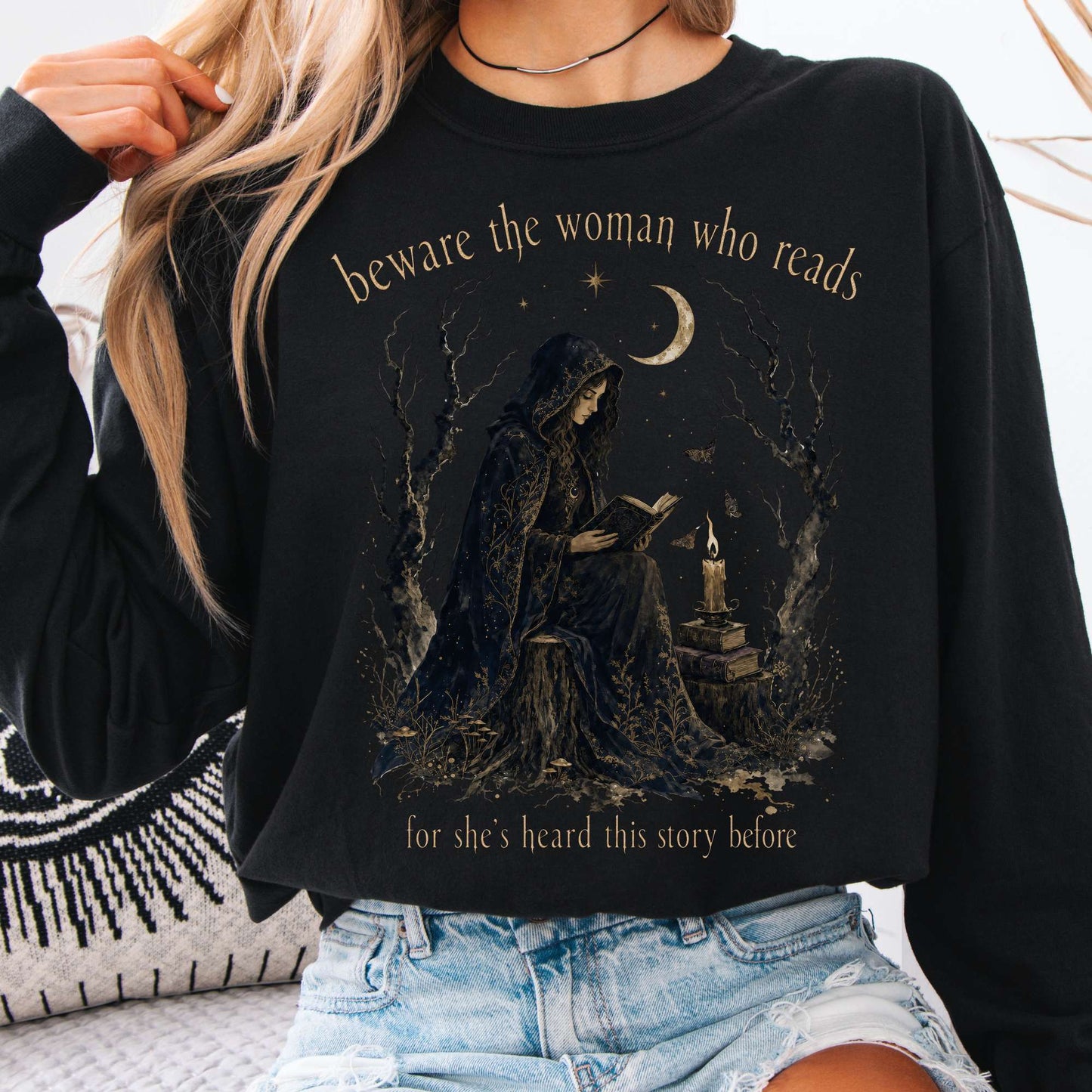 Beware the Woman Who Reads Literary Long Sleeve