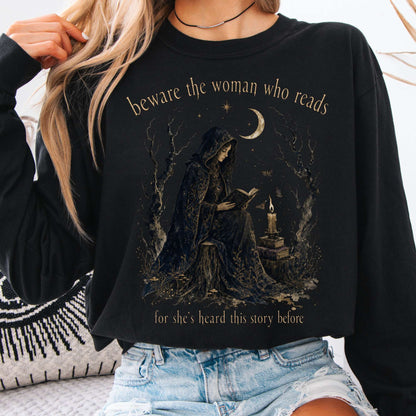Beware the Woman Who Reads Literary Long Sleeve