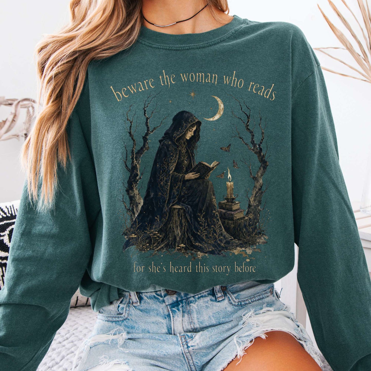 Beware the Woman Who Reads Literary Long Sleeve