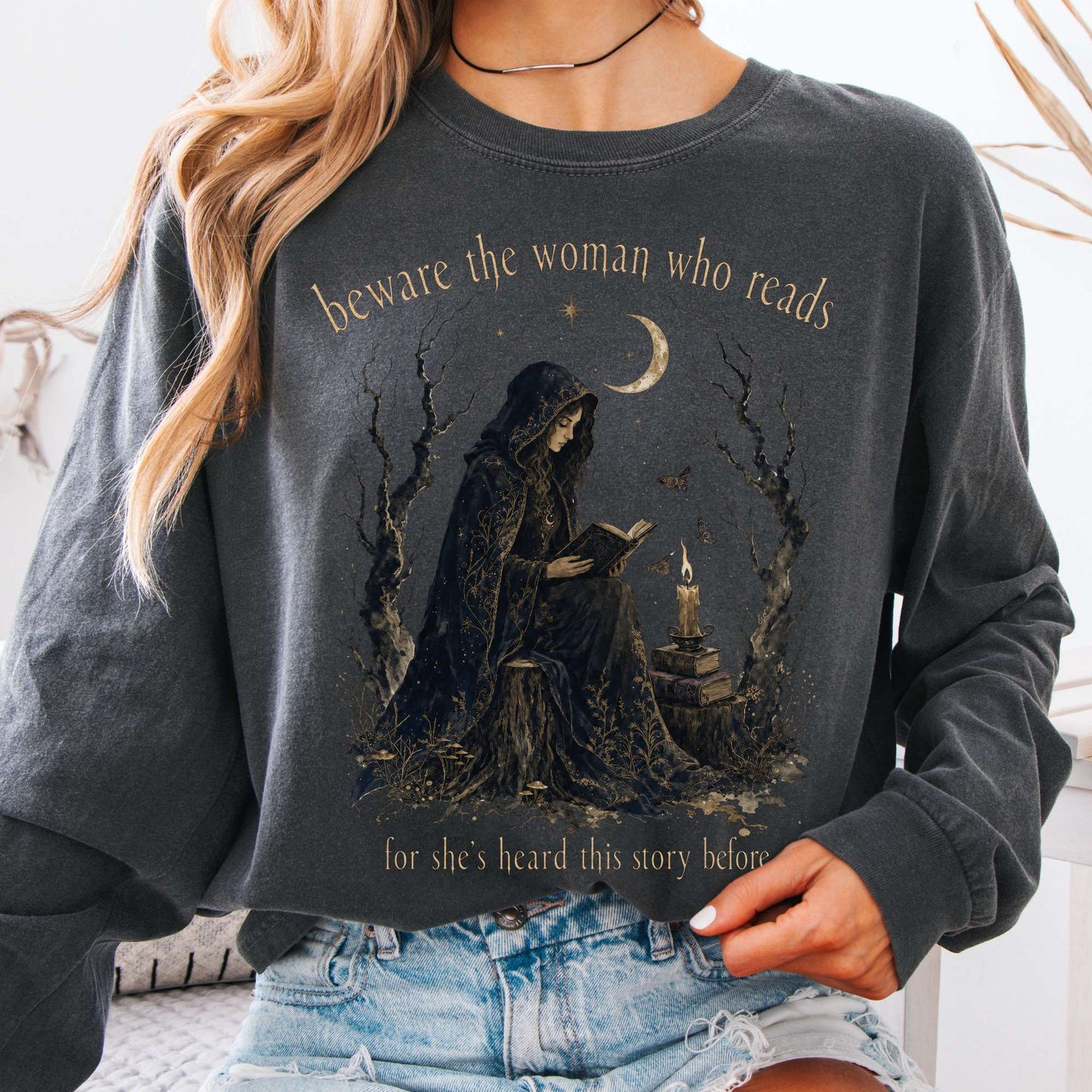 Beware the Woman Who Reads Literary Long Sleeve