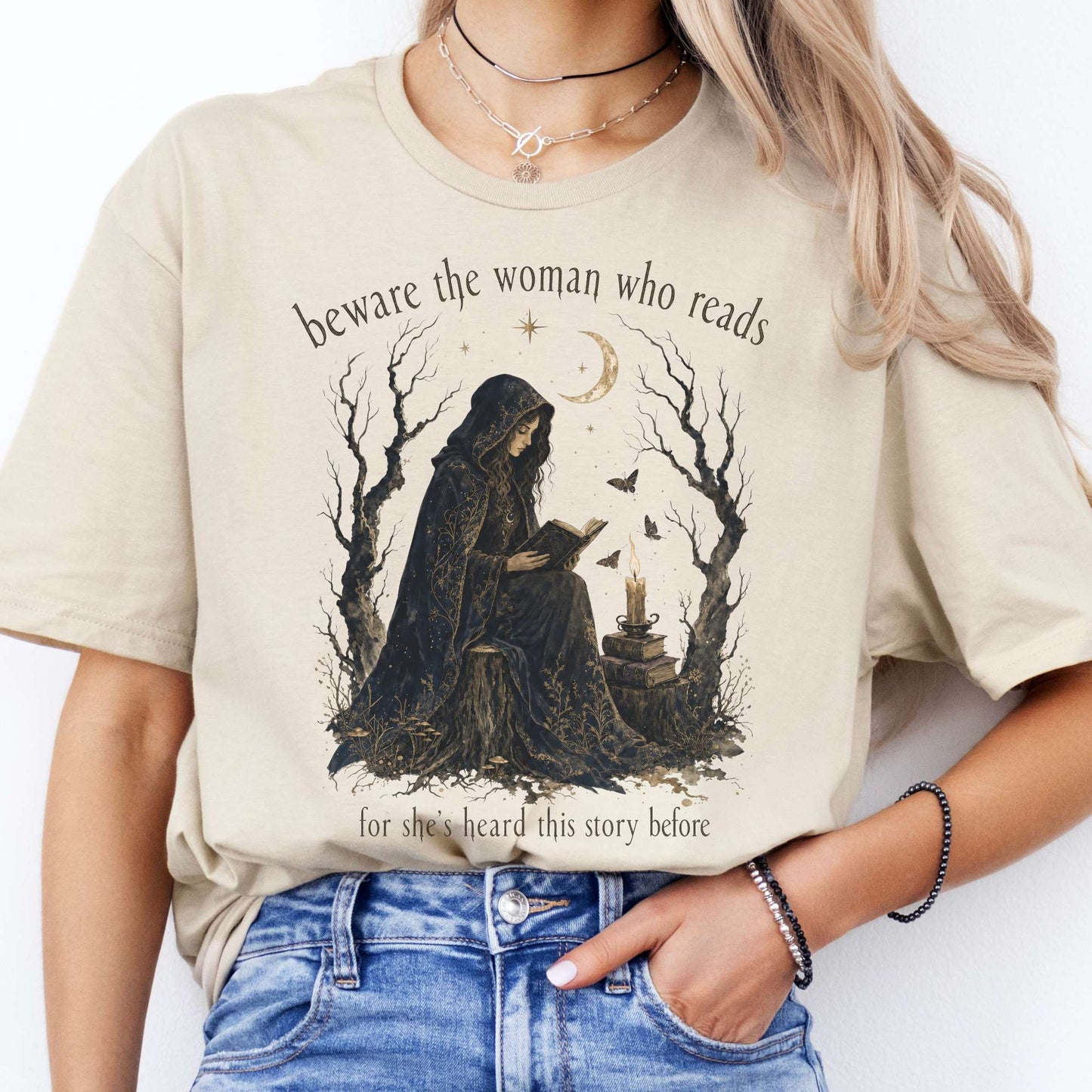 Beware the Woman Who Reads Literary T-Shirt