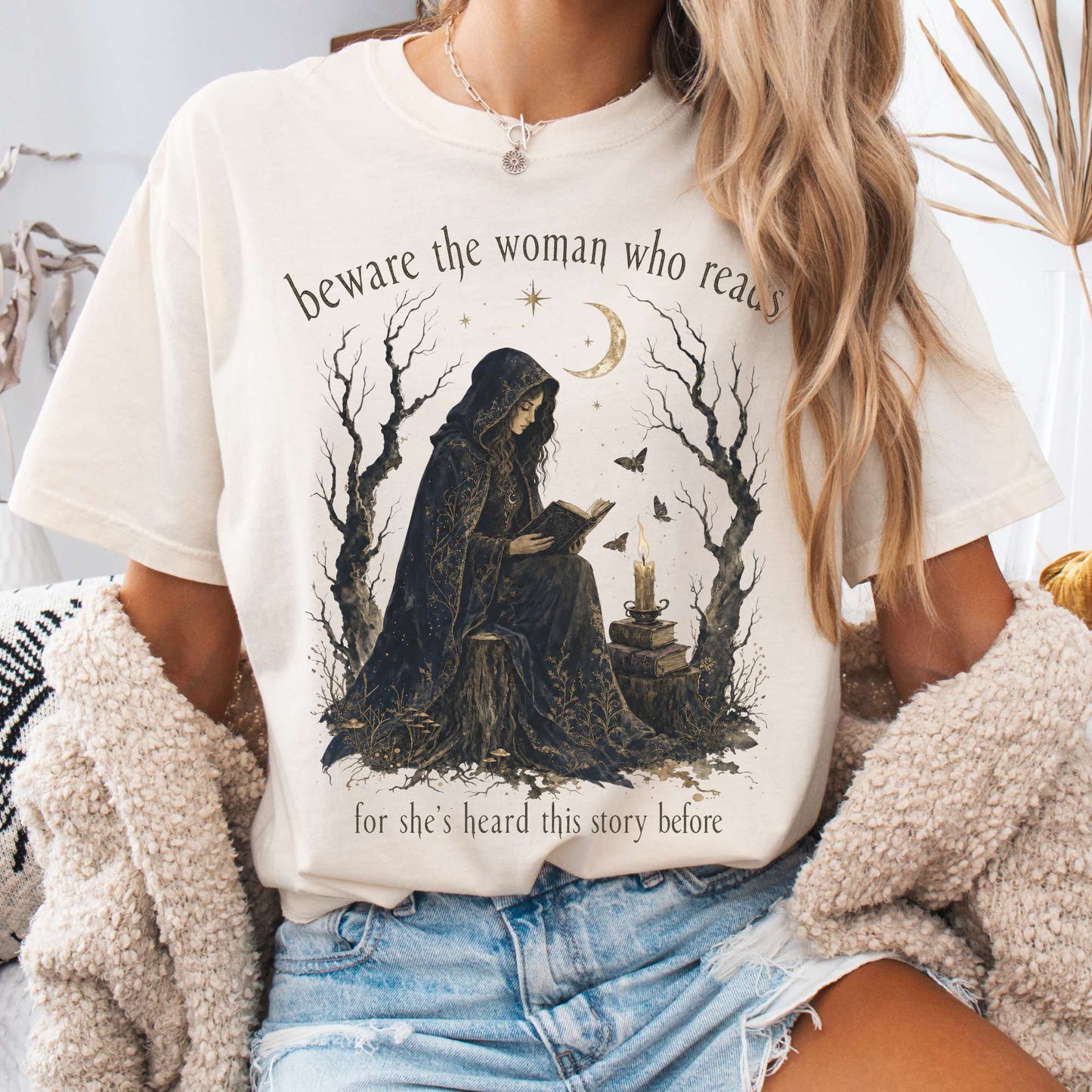 Beware the Woman Who Reads Literary T-Shirt