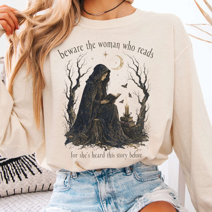 Beware the Woman Who Reads Literary Long Sleeve