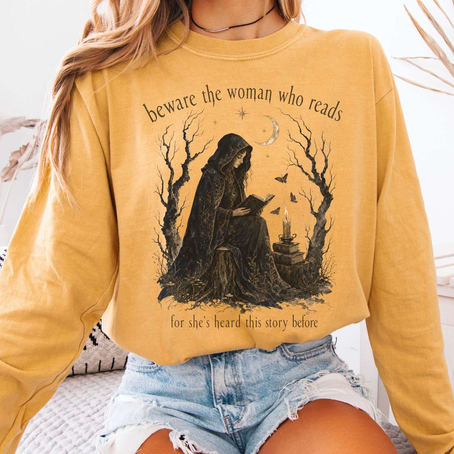 Beware the Woman Who Reads Literary Long Sleeve