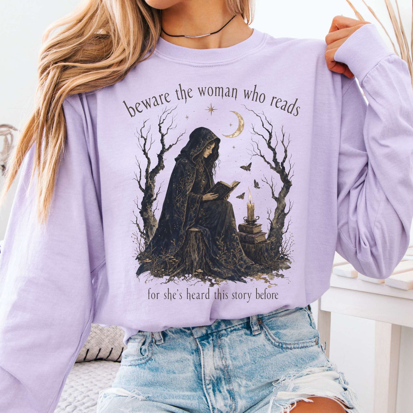 Beware the Woman Who Reads Literary Long Sleeve