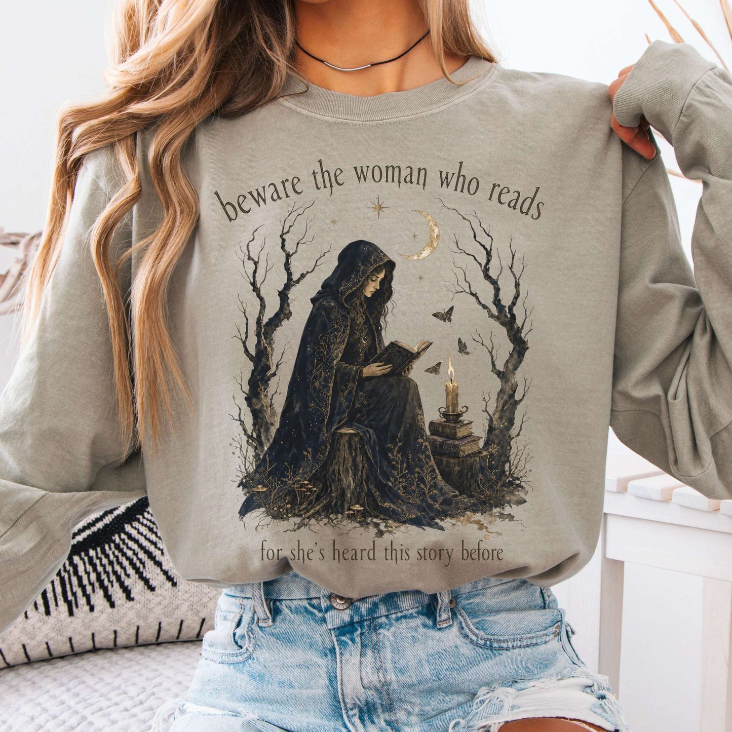 Beware the Woman Who Reads Literary Long Sleeve