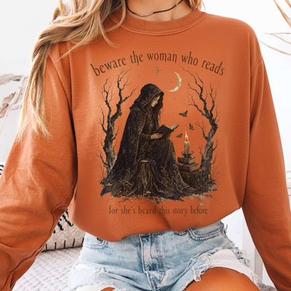 Beware the Woman Who Reads Literary Long Sleeve