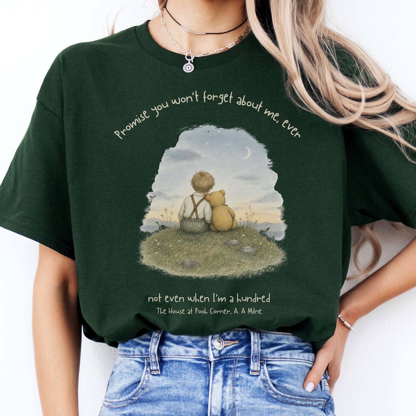 Promise You Won't Forget About Me Ever A. A. Milne Literary T-Shirt
