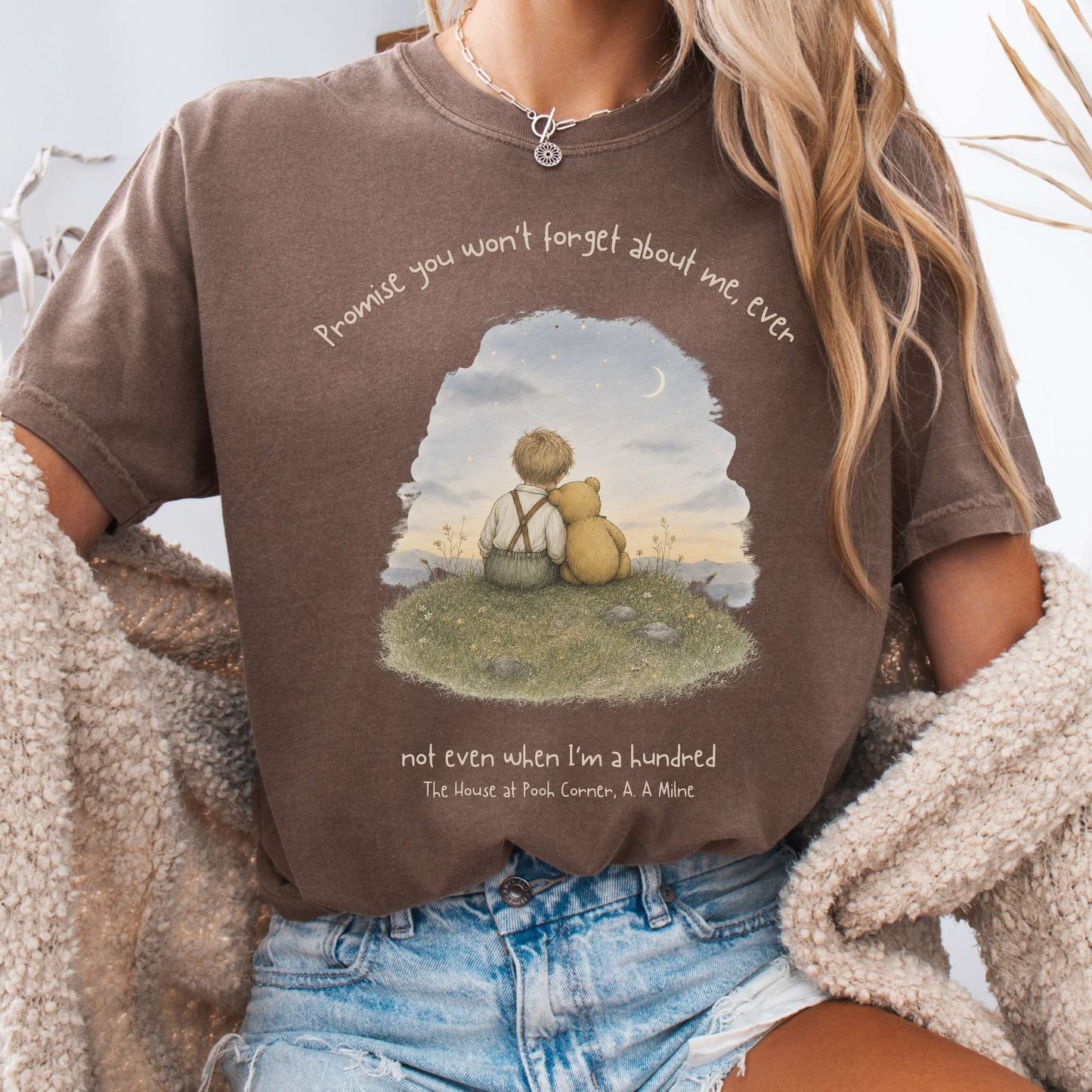 Promise You Won't Forget About Me Ever A. A. Milne Literary T-Shirt