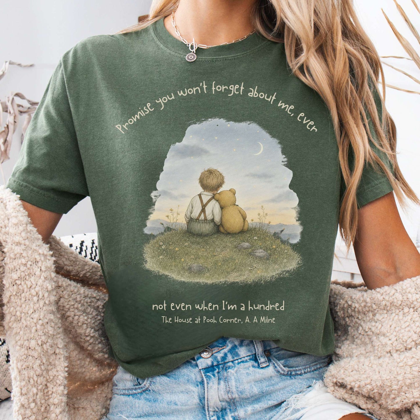 Promise You Won't Forget About Me Ever A. A. Milne Literary T-Shirt