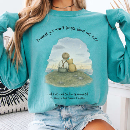 Promise You Won't Forget About Me Ever A. A. Milne Literary Long Sleeve