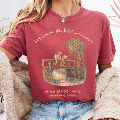 There Is No Hurry We Shall Get There Some Day A. A. Milne Literary T-Shirt