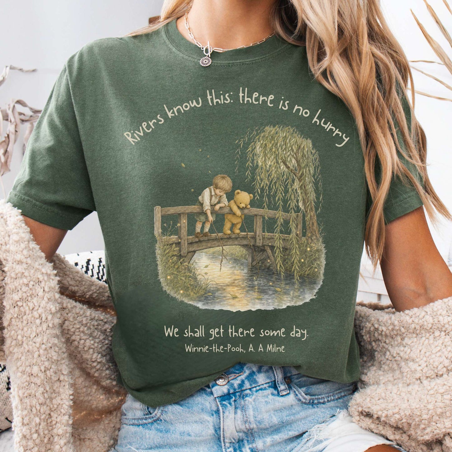There Is No Hurry We Shall Get There Some Day A. A. Milne Literary T-Shirt