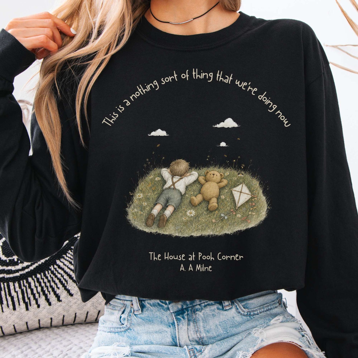 This Is a Nothing Sort of Thing A. A. Milne Literary Long Sleeve