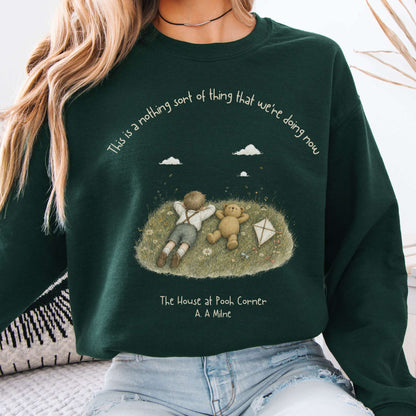 This Is a Nothing Sort of Thing A. A. Milne Literary Crewneck Sweatshirt