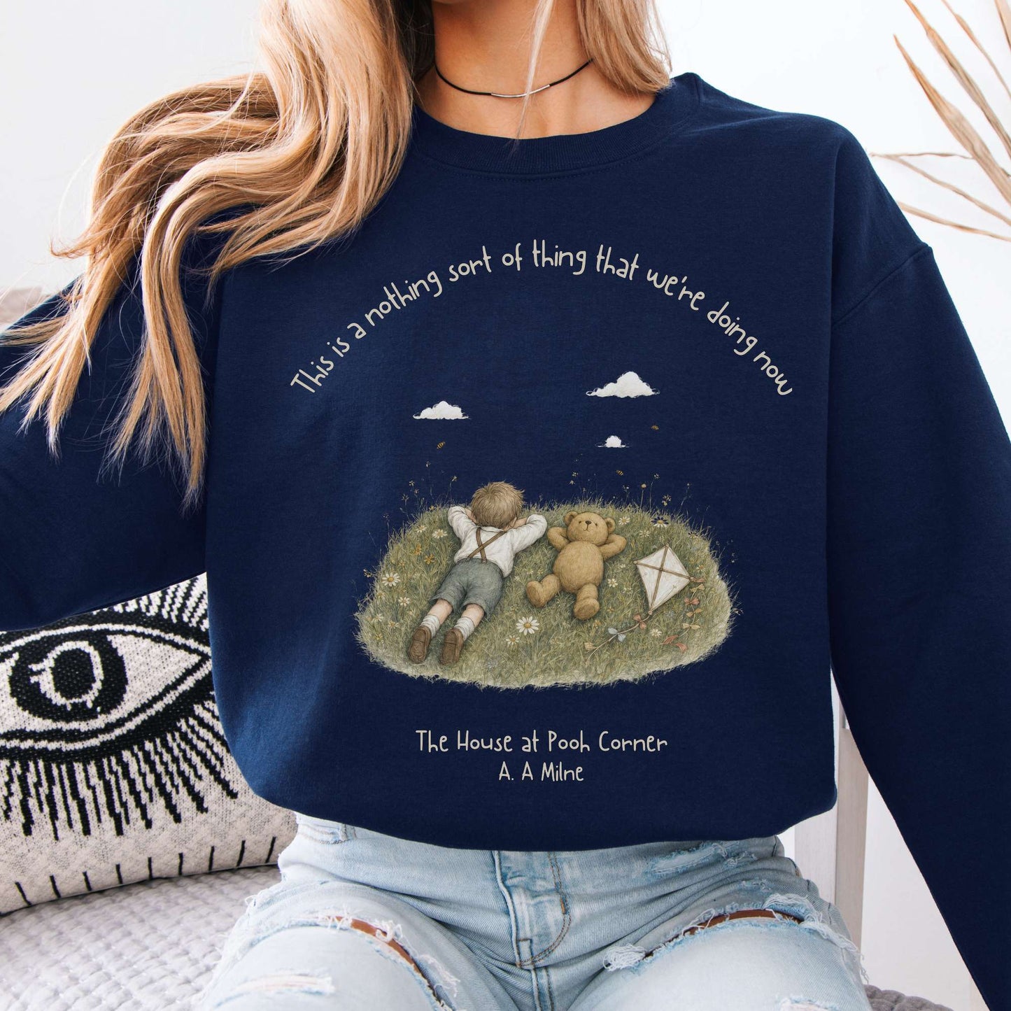 This Is a Nothing Sort of Thing A. A. Milne Literary Crewneck Sweatshirt
