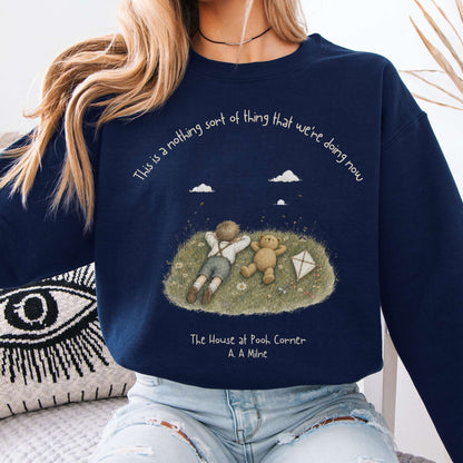 This Is a Nothing Sort of Thing A. A. Milne Literary Crewneck Sweatshirt