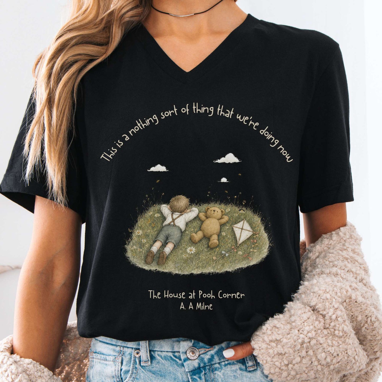 This Is a Nothing Sort of Thing A. A. Milne Literary V-Neck
