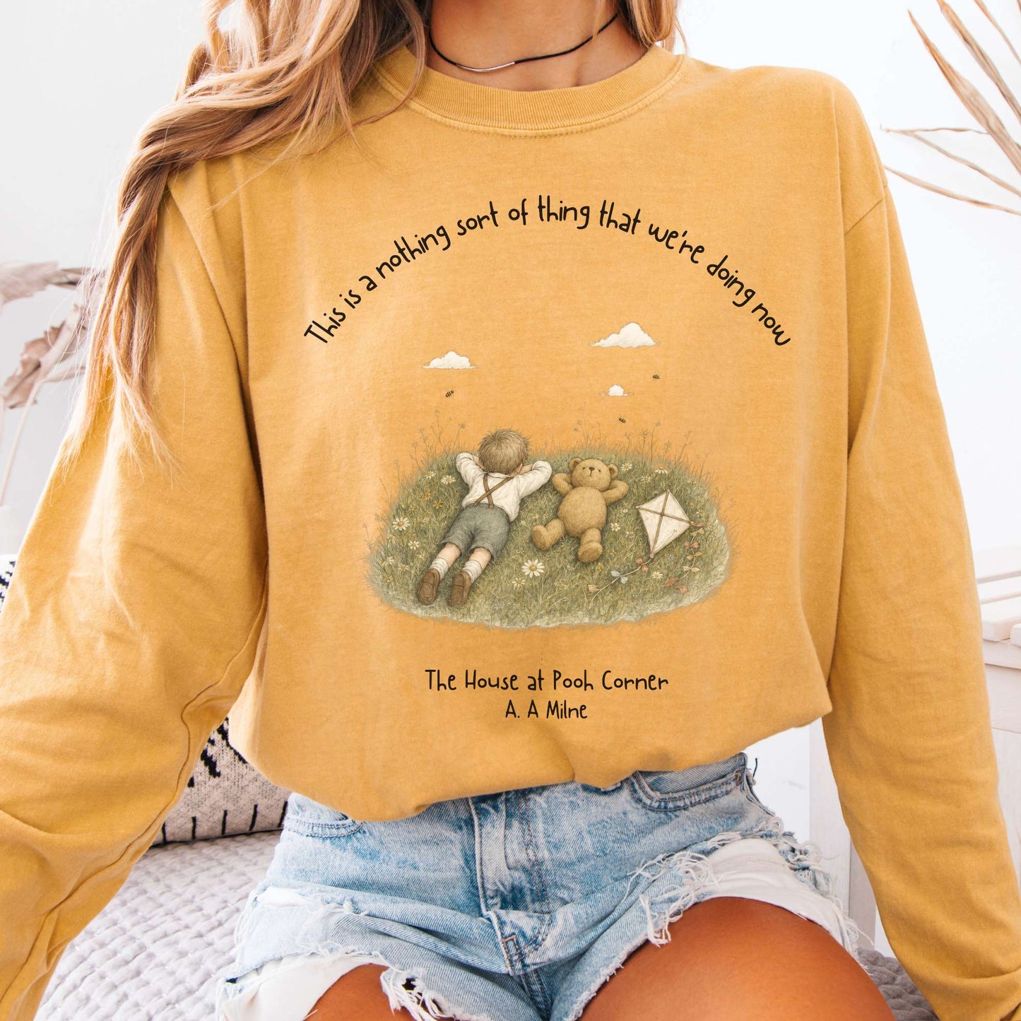 This Is a Nothing Sort of Thing A. A. Milne Literary Long Sleeve