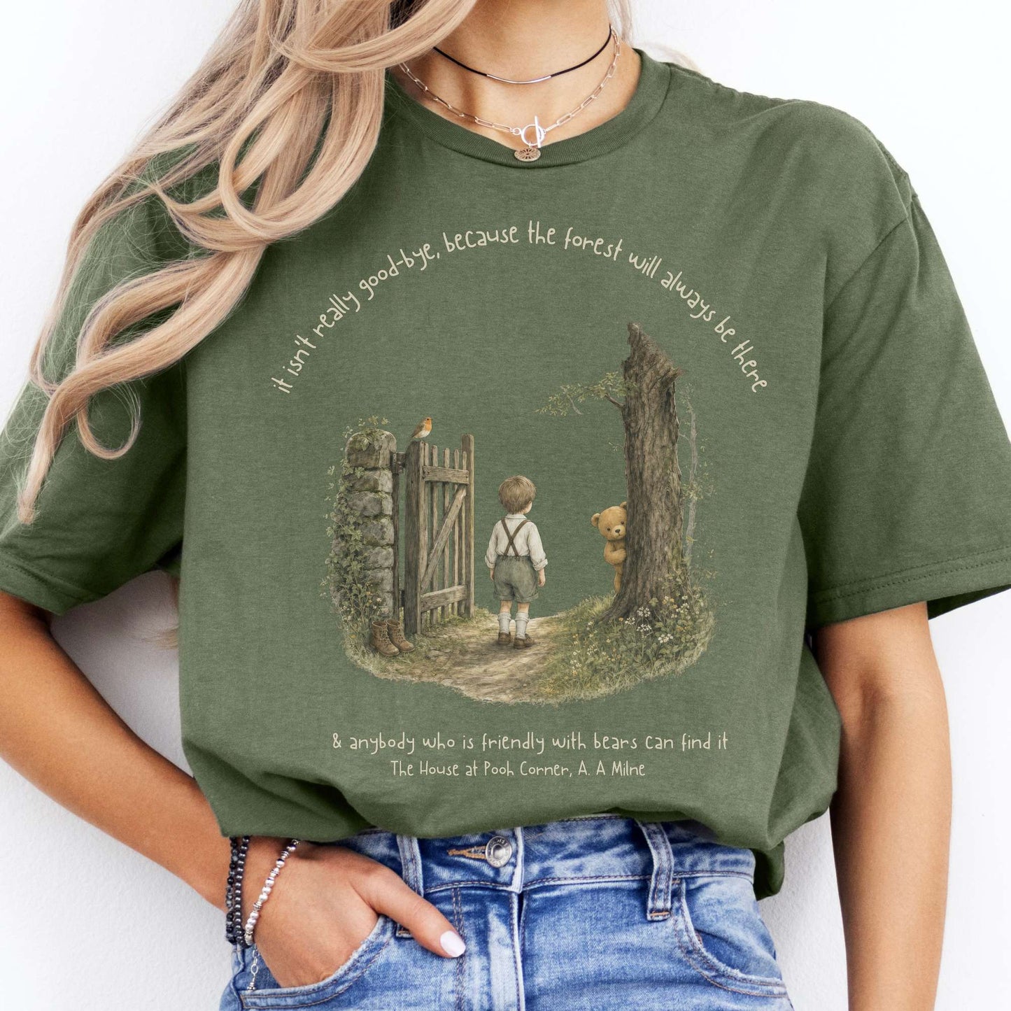 It Isn't Really Good-Bye A.A. Milne Literary T-Shirt