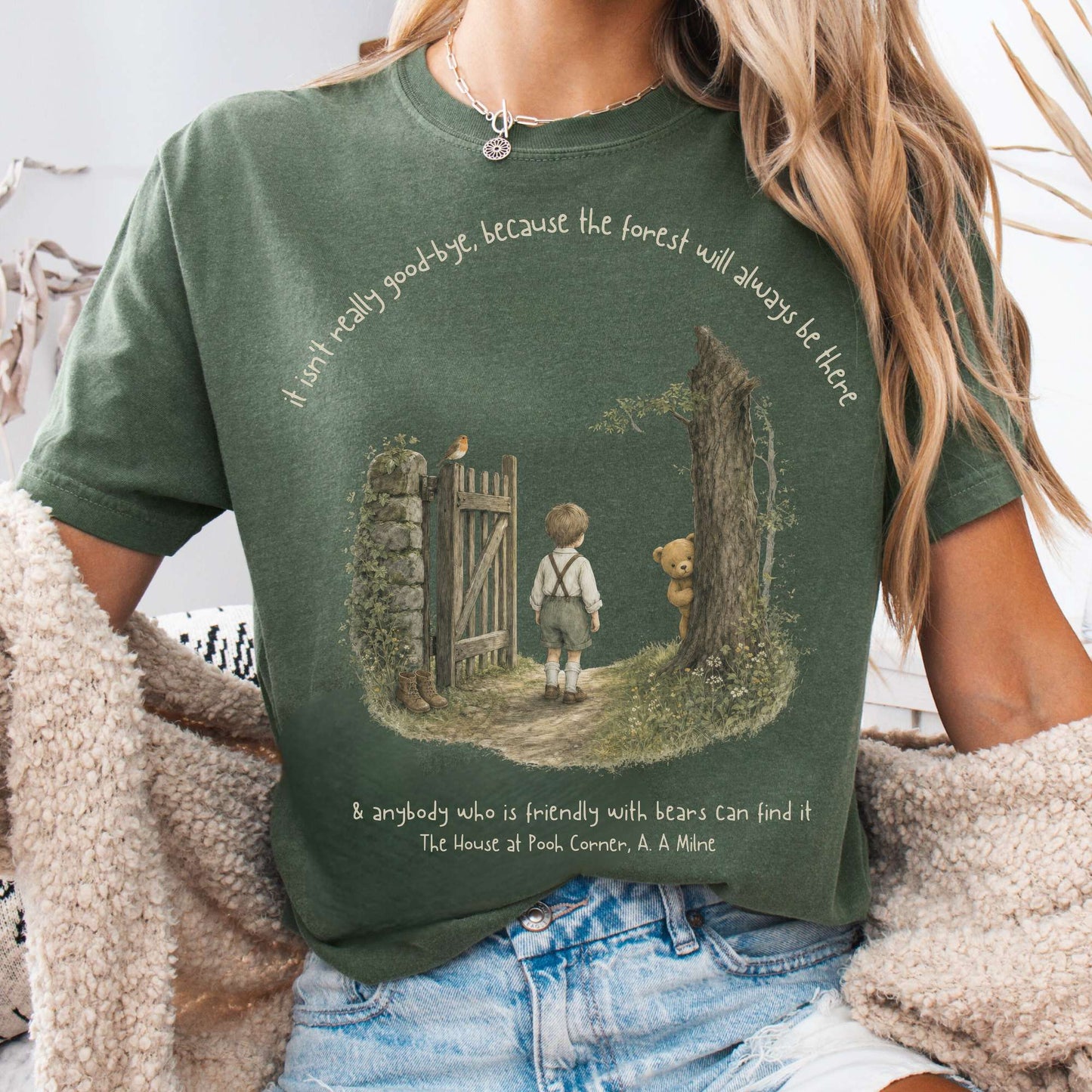 It Isn't Really Good-Bye A.A. Milne Literary T-Shirt