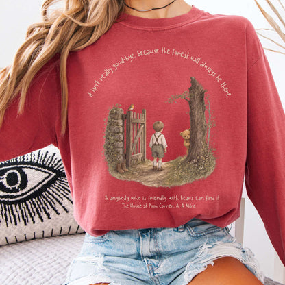 It Isn't Really Good-Bye A.A. Milne Literary Long Sleeve