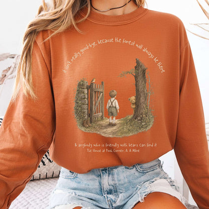 It Isn't Really Good-Bye A.A. Milne Literary Long Sleeve