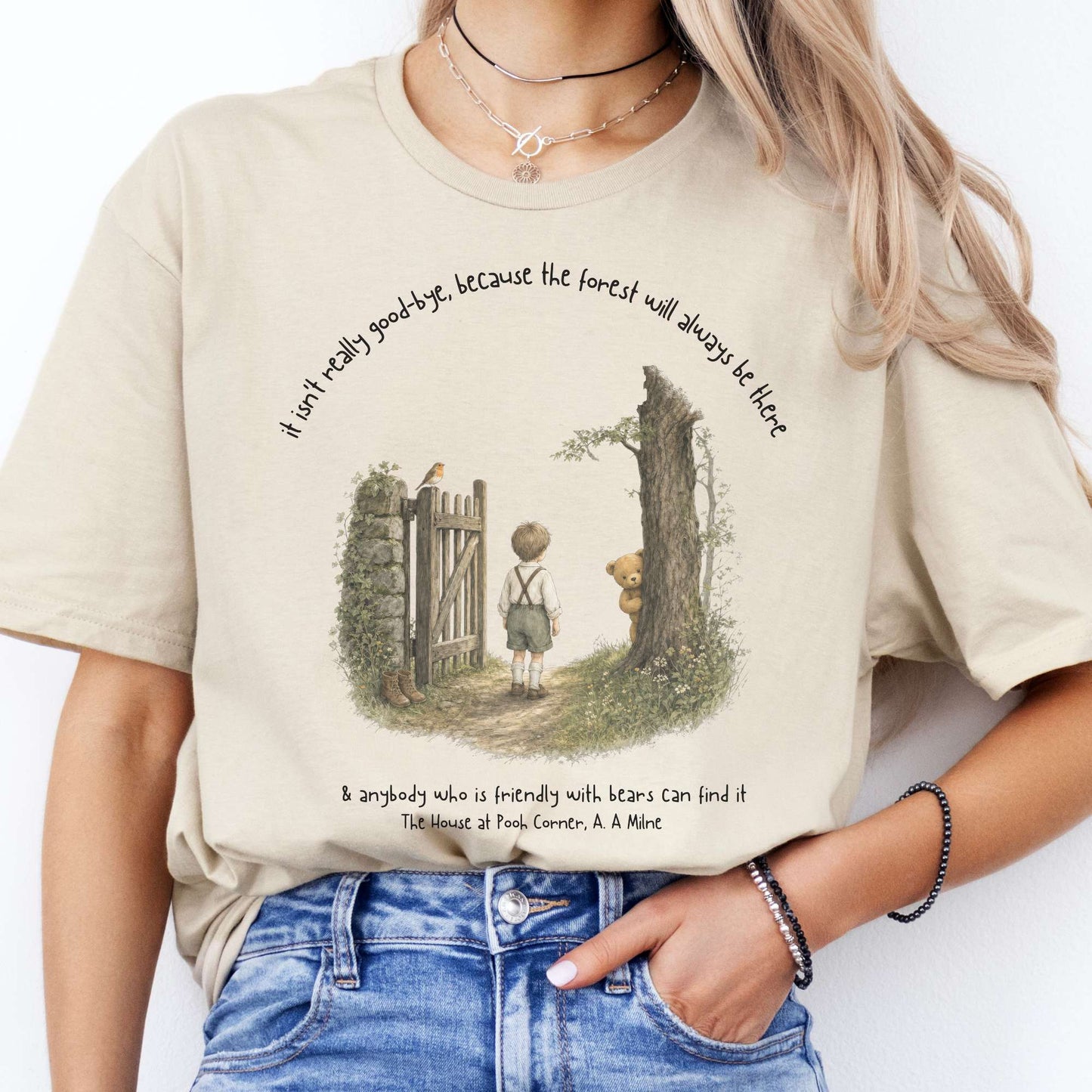 It Isn't Really Good-Bye A.A. Milne Literary T-Shirt