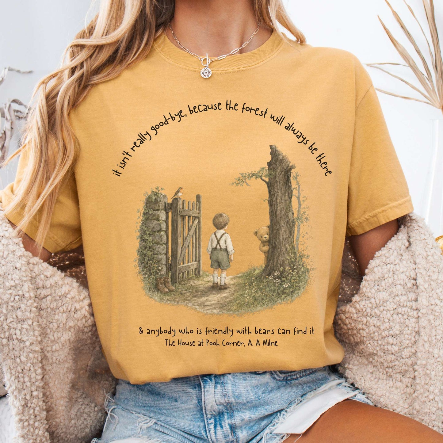 It Isn't Really Good-Bye A.A. Milne Literary T-Shirt