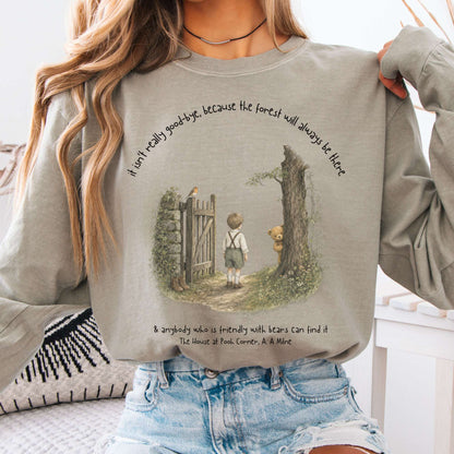 It Isn't Really Good-Bye A.A. Milne Literary Long Sleeve