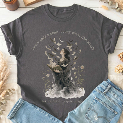 Every Page a Spell Every Word Like Wings Literary T-Shirt