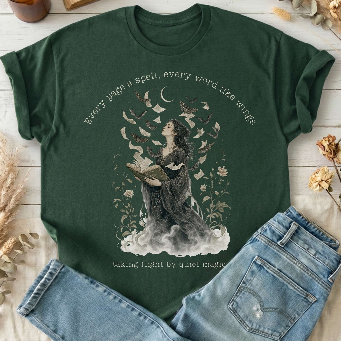 Every Page a Spell Every Word Like Wings Literary T-Shirt
