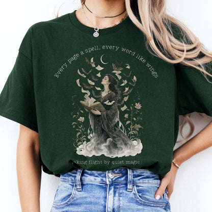 Every Page a Spell Every Word Like Wings Literary T-Shirt