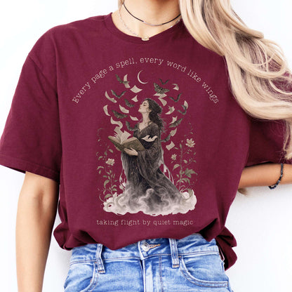 Every Page a Spell Every Word Like Wings Literary T-Shirt