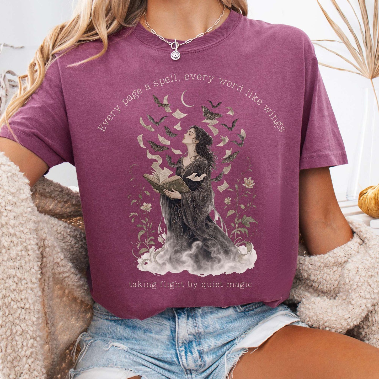 Every Page a Spell Every Word Like Wings Literary T-Shirt