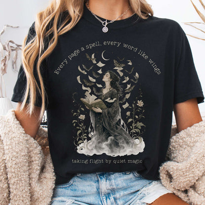 Every Page a Spell Every Word Like Wings Literary T-Shirt