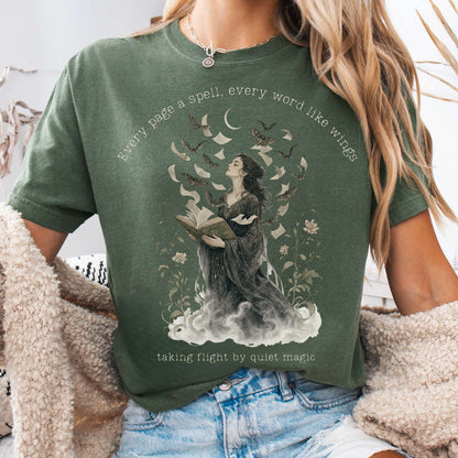 Every Page a Spell Every Word Like Wings Literary T-Shirt