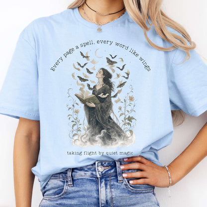 Every Page a Spell Every Word Like Wings Literary T-Shirt