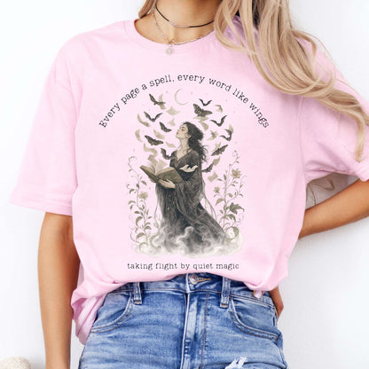 Every Page a Spell Every Word Like Wings Literary T-Shirt