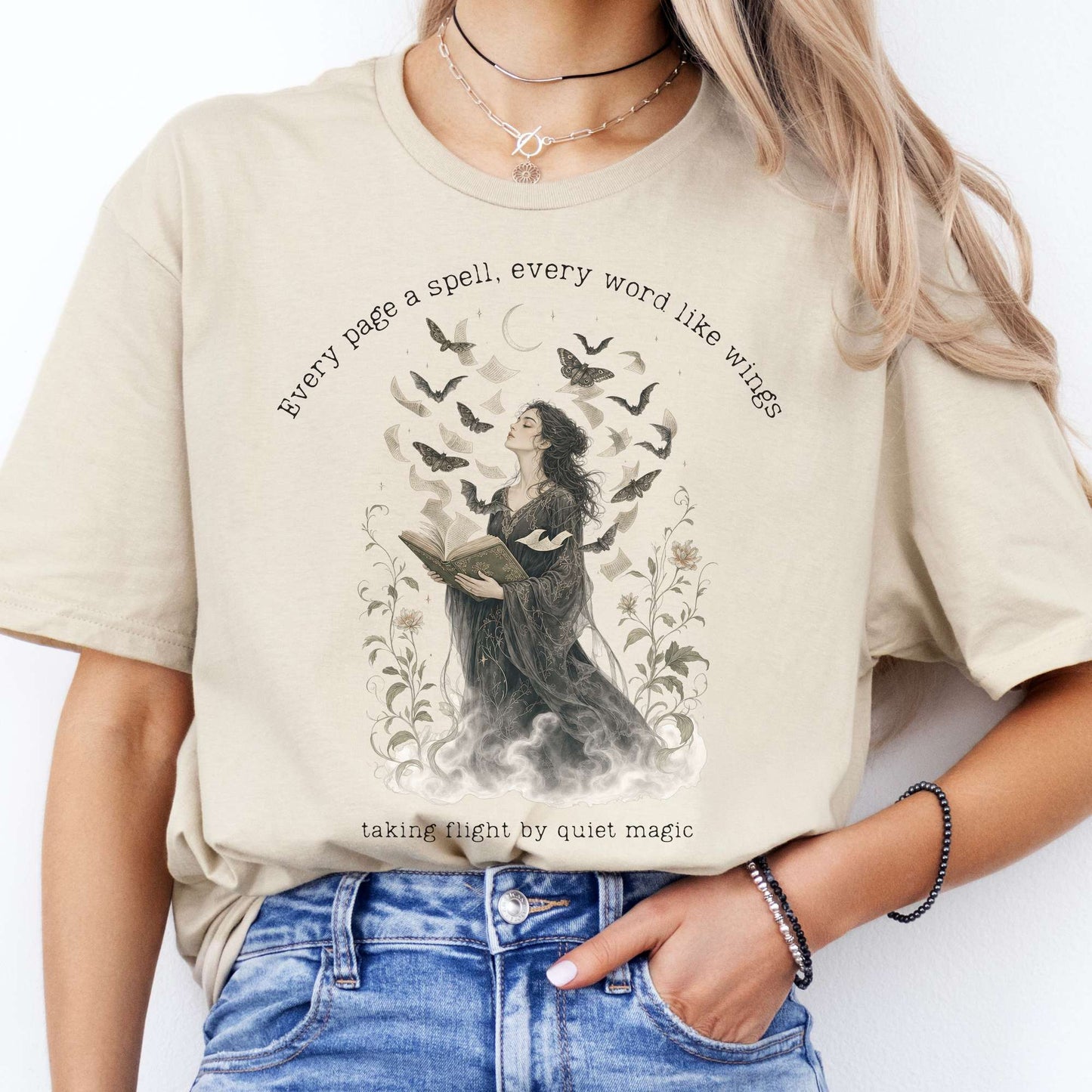 Every Page a Spell Every Word Like Wings Literary T-Shirt