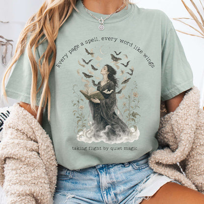 Every Page a Spell Every Word Like Wings Literary T-Shirt