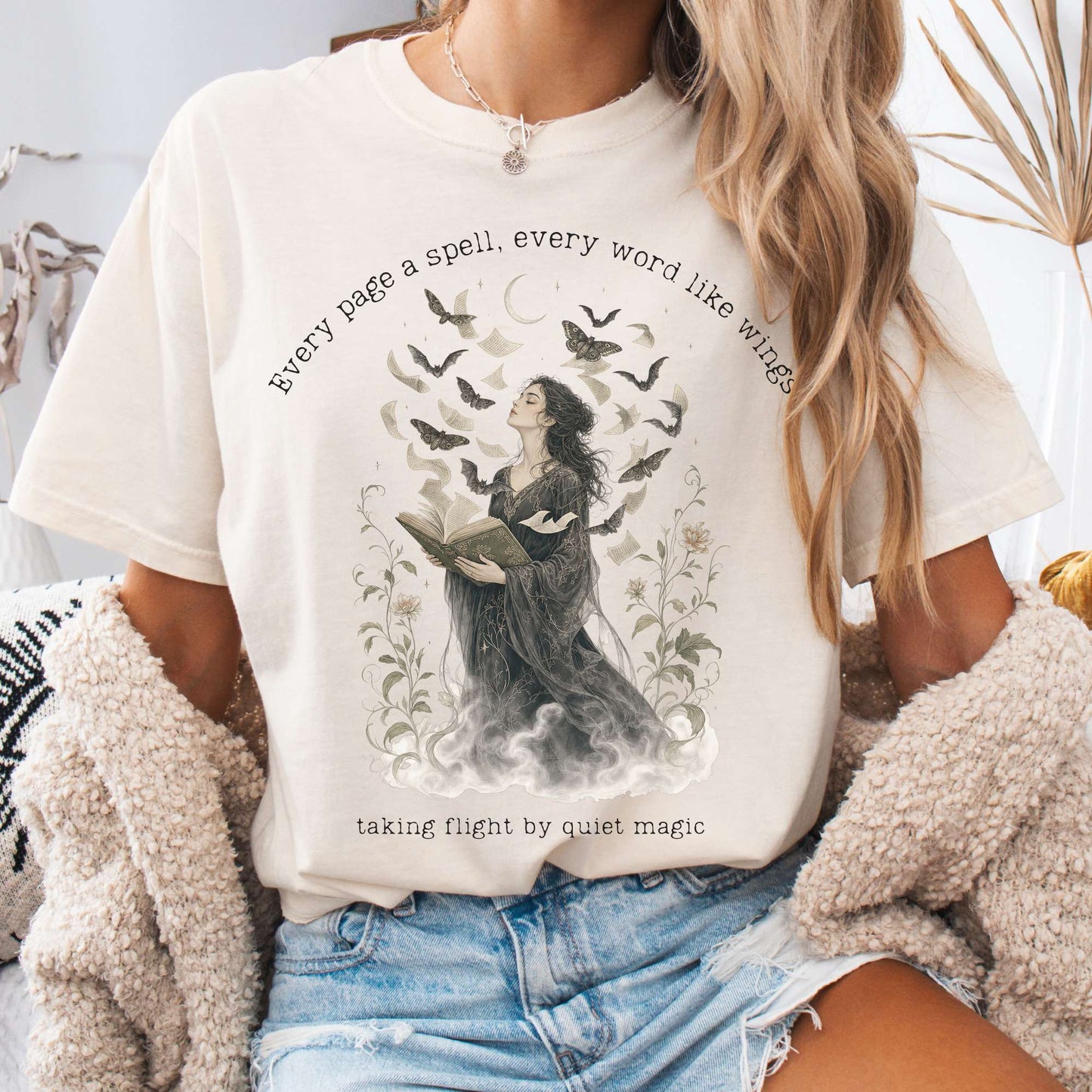 Every Page a Spell Every Word Like Wings Literary T-Shirt