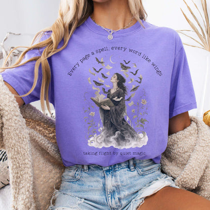 Every Page a Spell Every Word Like Wings Literary T-Shirt