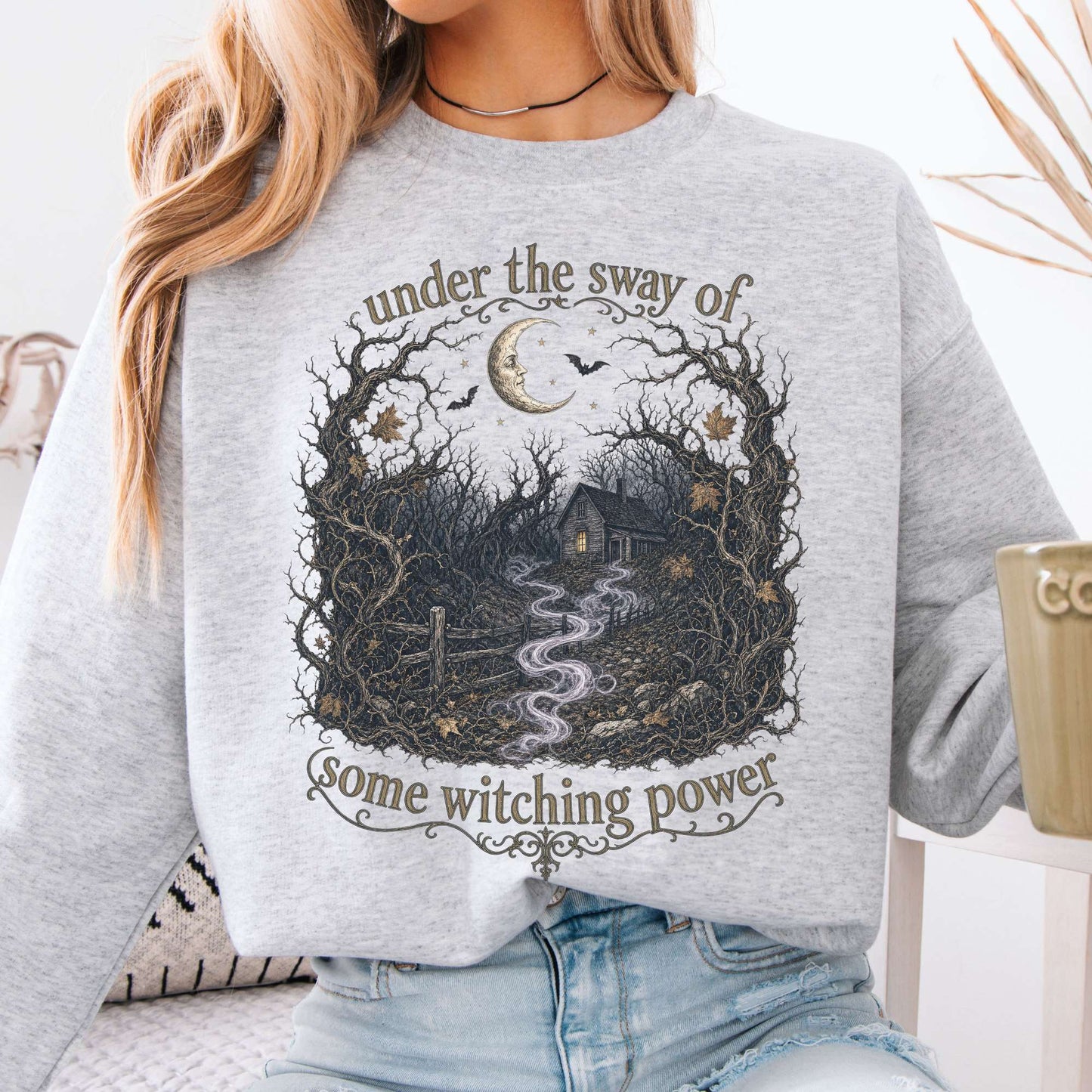 Under the Sway of Some Witching Power Sleepy Hollow Crewneck Sweatshirt