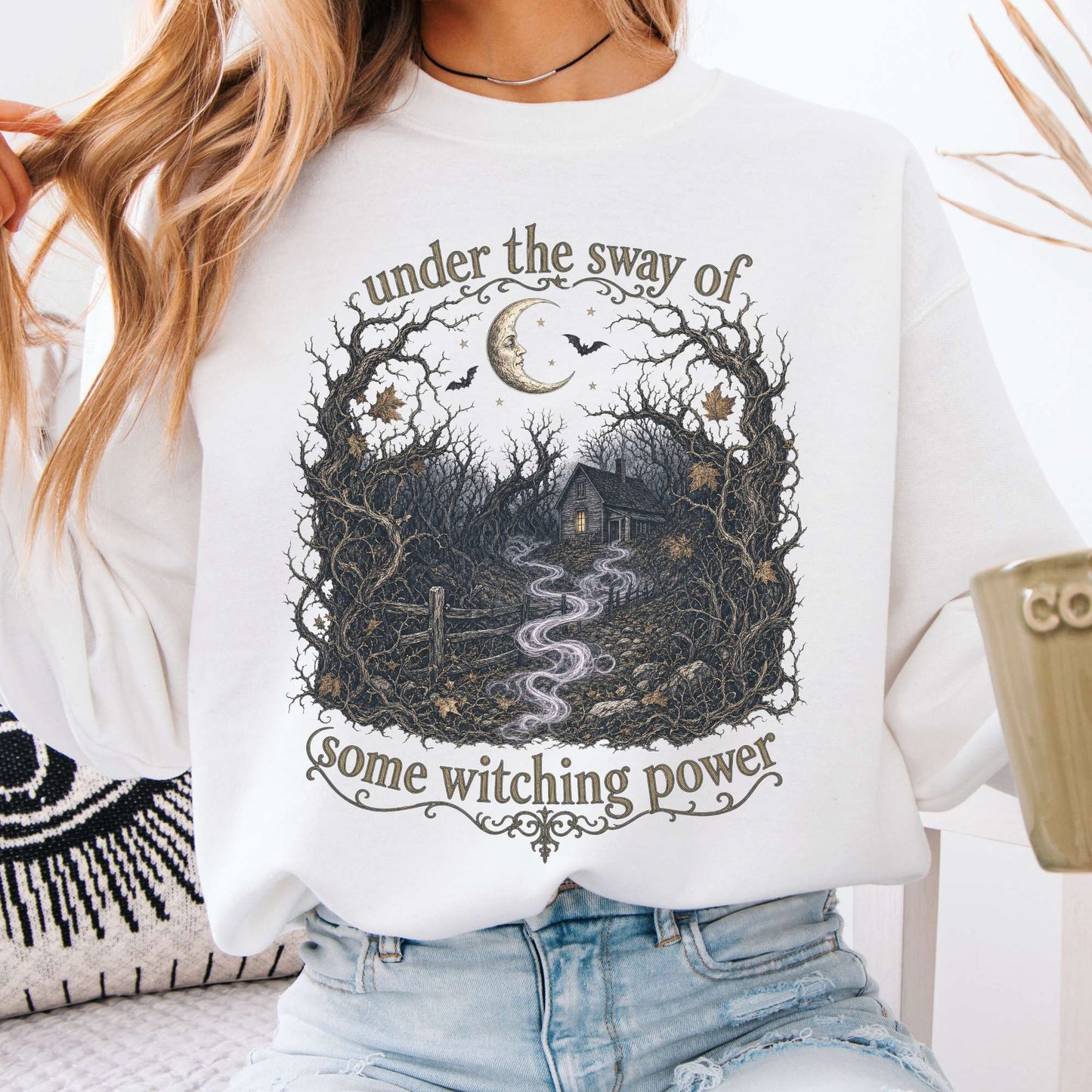 Under the Sway of Some Witching Power Sleepy Hollow Crewneck Sweatshirt
