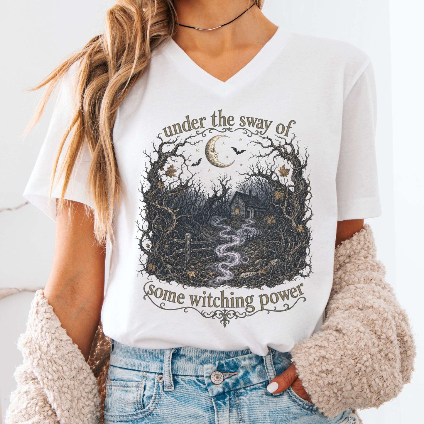 Under the Sway of Some Witching Power Sleepy Hollow V-Neck