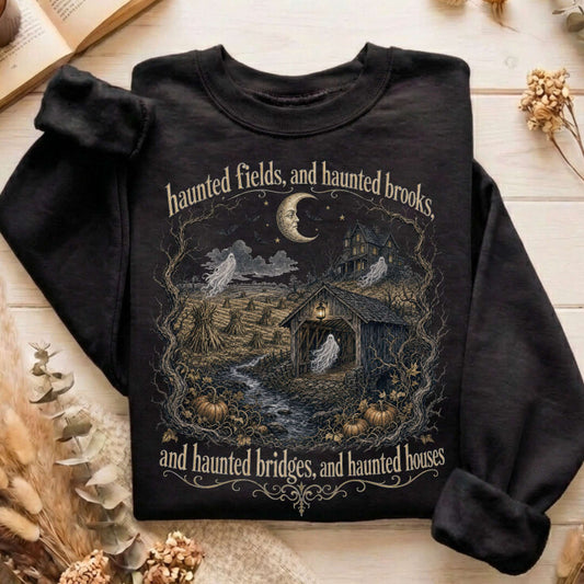 Haunted Fields and Haunted Brooks Sleepy Hollow Irving Sweatshirt